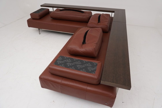 Image 1 of Rolf Benz Dono Couch Sofa Corner Couch Corner Sofa Leather Dono brown cognac pull-out