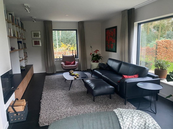 Image 1 of Leolux Berlice divano in pelle nera 2020