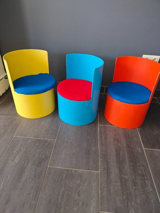 3 Hochstühle von Paidi 60er/70er Jahre