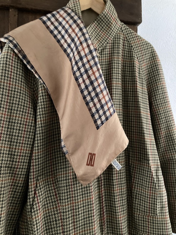 Unique Daks women's coat with original Daks scarf, Other bags, Cotton, Metal, Beige (photo 9 of 15)