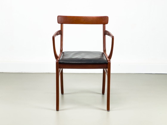 Image 1 of Fauteuil Rungstedlund En Teck et Cuir Par Ole Wanscher Pour P. Jeppesen, 1960S