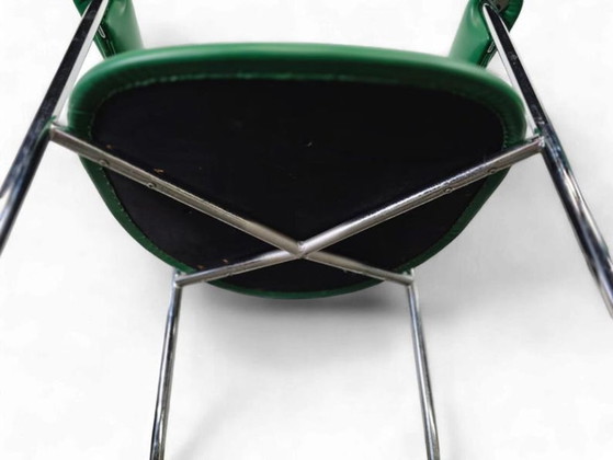 Image 1 of Ensemble de 2 chaises/fauteuils/méridiennes vintage vertes