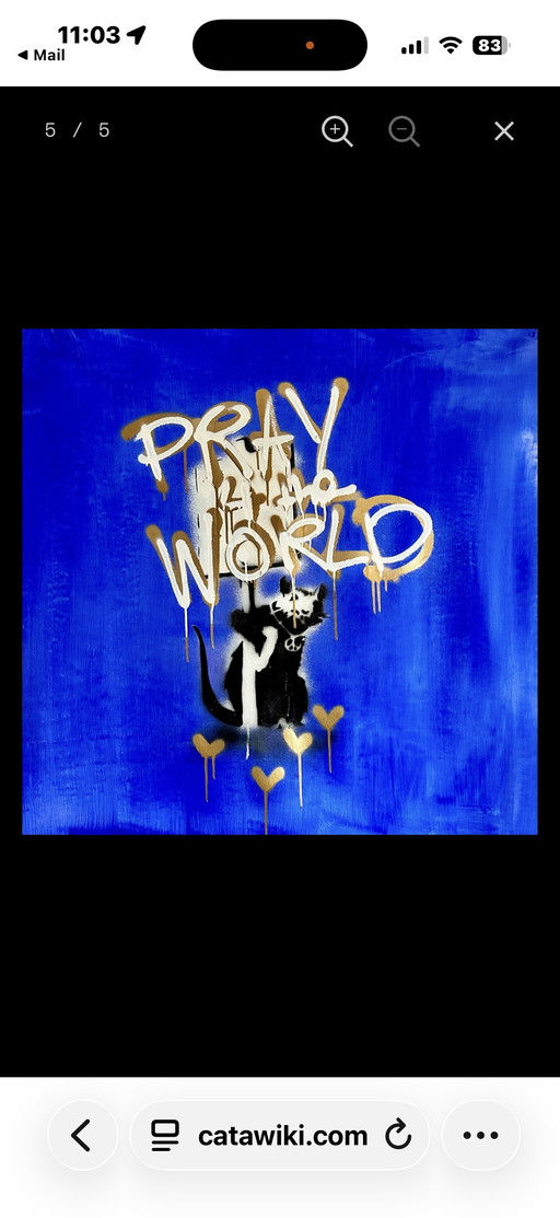 Gemälde „Betet für die Welt“ zu verkaufen