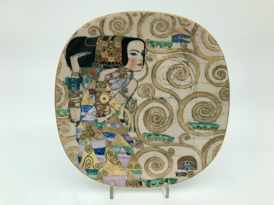 Image 1 of Set of 8 Gustav Klimt porcelain collectible plates, with certificates