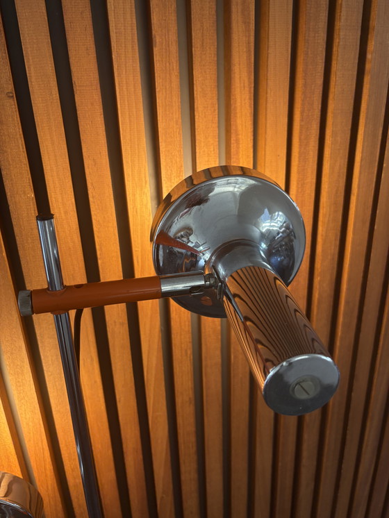 Image 1 of Vintage Vloerlamp - Jaren '70 Oranje