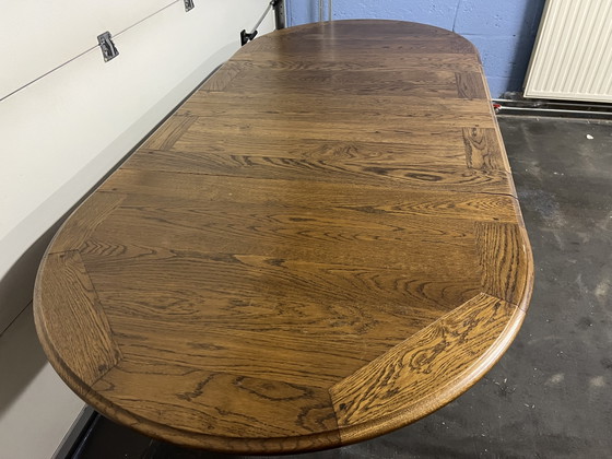 Image 1 of Bannink Art Nouveau oak dining table