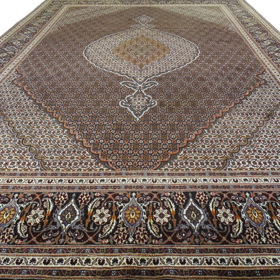 Image 1 of Tabriz Mahi - 350 x 249 cm - Wolle und Seide auf Baumwolle - Handgeknüpft