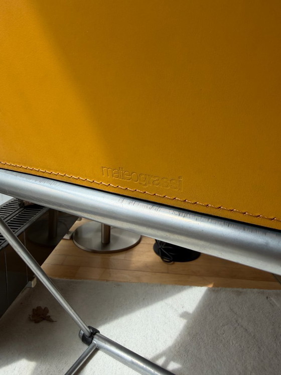 Image 1 of Fauteuil en cuir Matteo Grassi, un classique du design italien