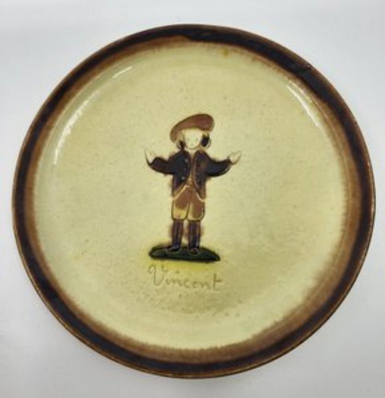 Image 1 of Diner servies Atelier Cerenne Vallauris Frankrijk Côte-d'Azur 1950 set van 13