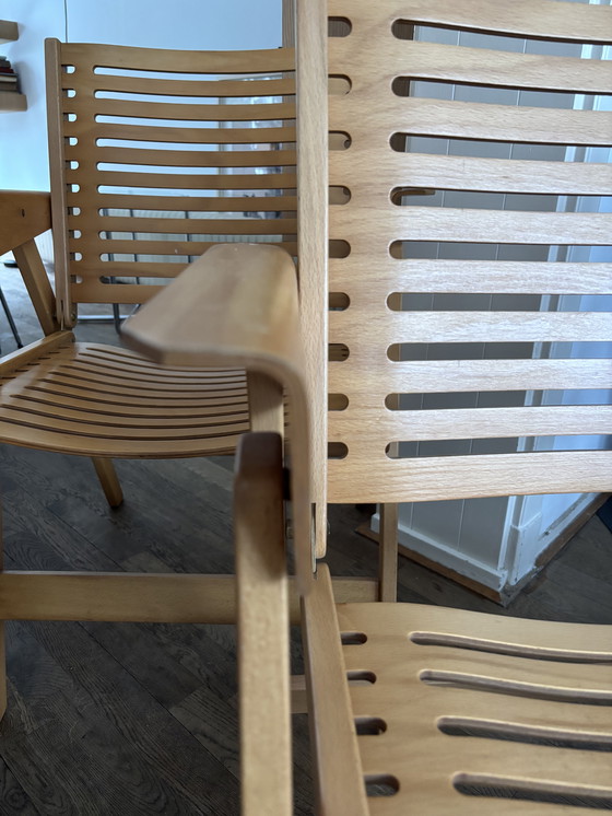 Image 1 of Unique set of six REX folding chairs by Niko Kralj