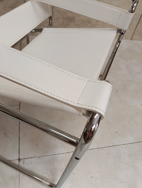 KNOLL Studio Poltrona WASSILY B3 NUOVA, in Cuoio Bianco – Poltrone, Leather (photo 45 of 83)