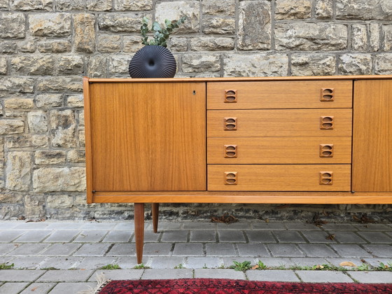 60s 70s Mid Century Teak Sideboard Chest of Drawers – Wood (photo 6 of 8)