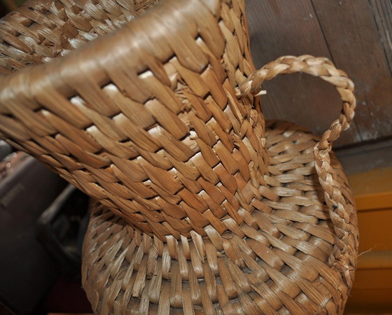 Raffia Vaas, jaren 40 – Vazen, Rieten (photo 5 of 7)