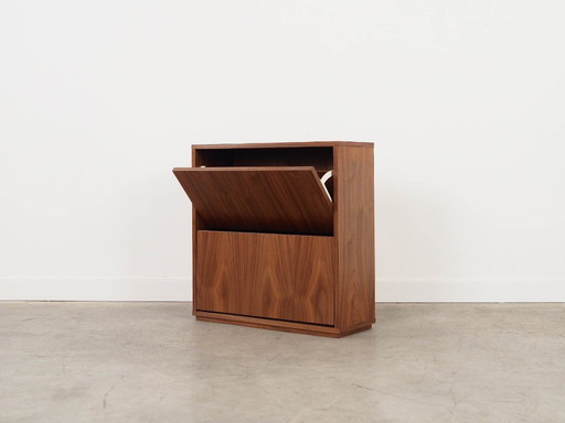 Scarpiera in noce, design scandinavo