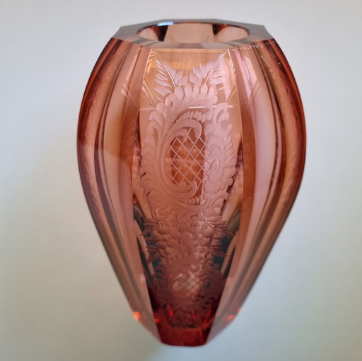 Classic Moser Corsica Rosaline vase