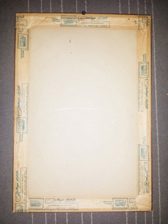 Image 1 of Gravure des années 1960, Milluzzo, Italie, Mère et enfant
