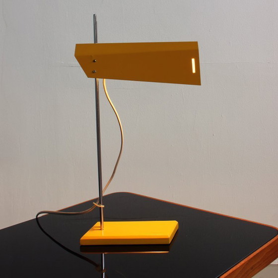 Image 1 of Josef Hůrka Yellow Table Lamp “Robot” for Lidokov, Iconic Vintage, Mid-Century 1960s 1970s