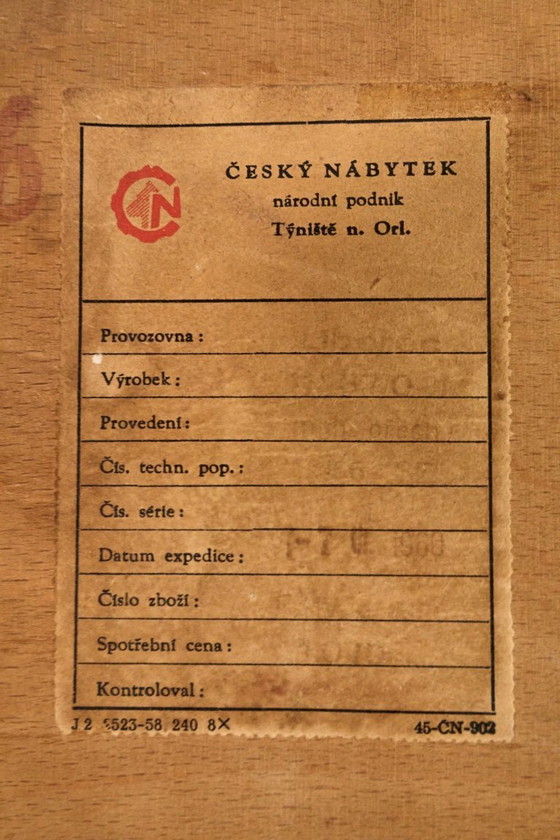 Image 1 of Armoire Art Déco, Český Nábytek, 1960, Tchécoslovaquie
