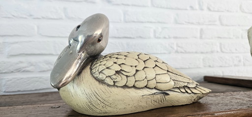 Handgefertigte Ente der italienischen Designerin Elli Malevolti, signiert