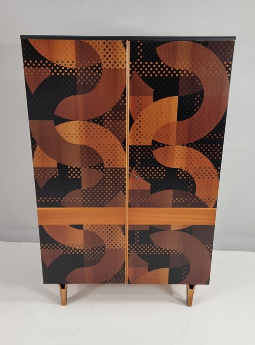 Vintage Wardrobe in Beech, 1970s