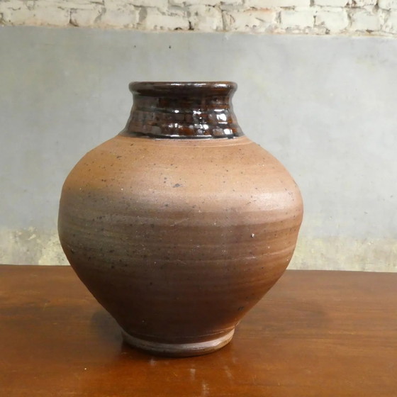 Grande vaso di Pierre Digan parzialmente smaltato – Vasi, Porcellana, Vintage (photo 8 of 8)
