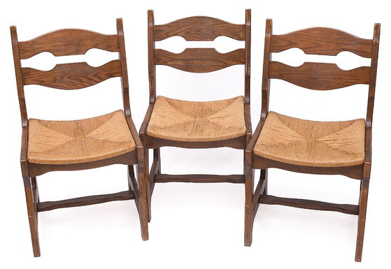 Set di 6 sedie di Guillerme e Chamberron – Guillerme et Chambron, Sedie da pranzo, Wood, Vintage (photo 3 of 9)