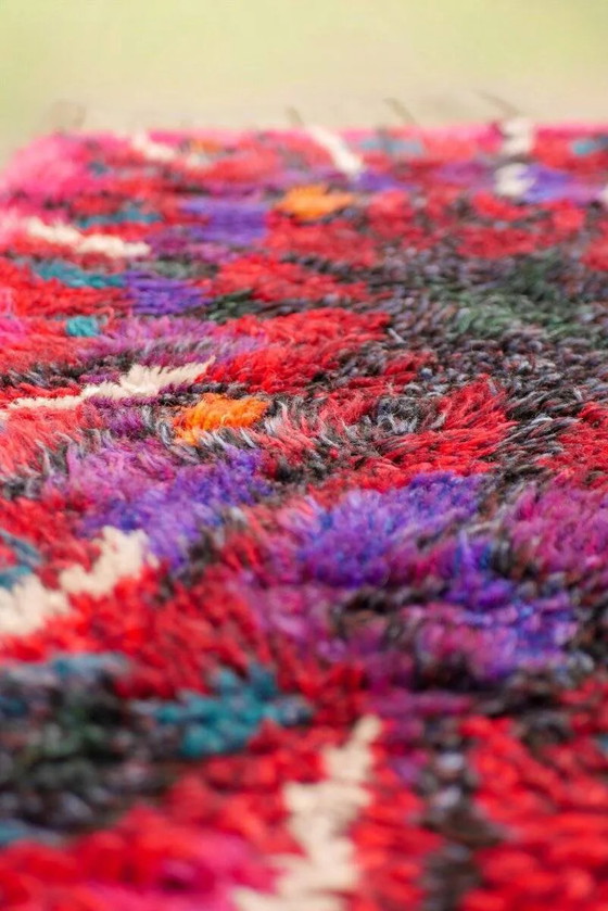 Image 1 of Swedish Tibetan Rya rug with flower by Jagarz for Rya
