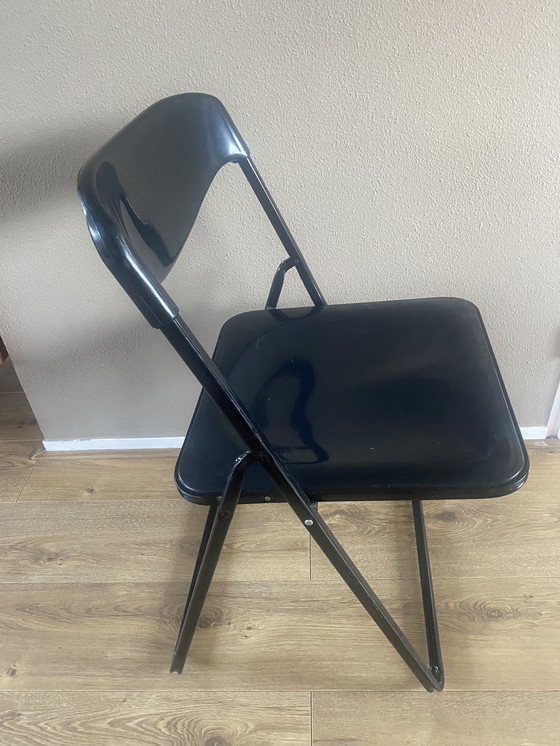 Image 1 of 4 vintage Lerolin folding chairs, Italian design