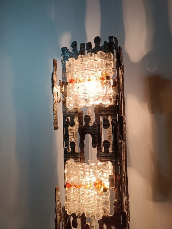 Image 1 of Spectacular brutalist lamppost by Albano Poli for Poliarte, 1970s