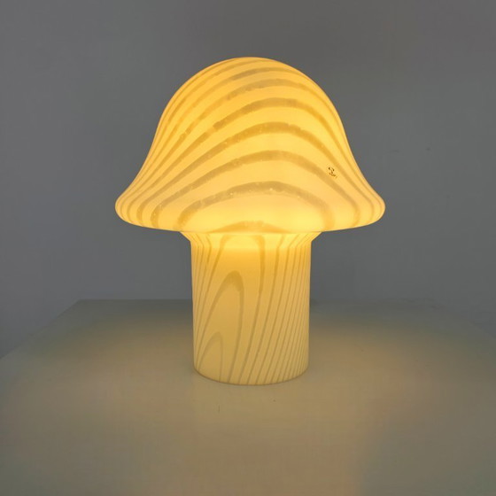 Image 1 of Peill & Putzler mushroom lamps 70s glass zebra