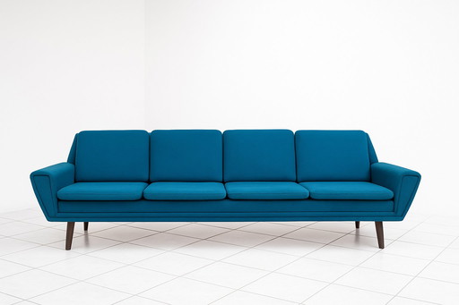 Canapé design danois vintage Mid Century 4 places et fauteuil assorti