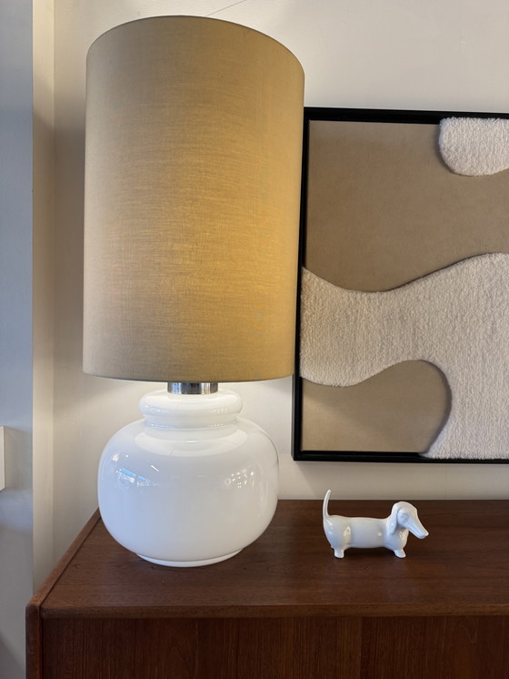 Image 1 of Glashütte Limburg Modello A783 – Lampada da tavolo in vetro opalino XL