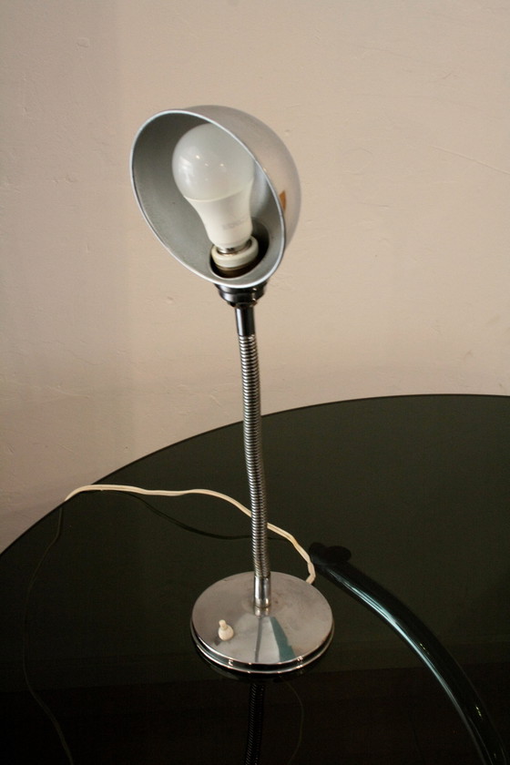 Image 1 of Vintage chrome table lamp, Italy 1960s