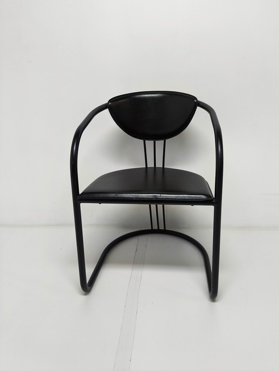 Image 1 of 4X Post Modern Memphis Dining Chairs 