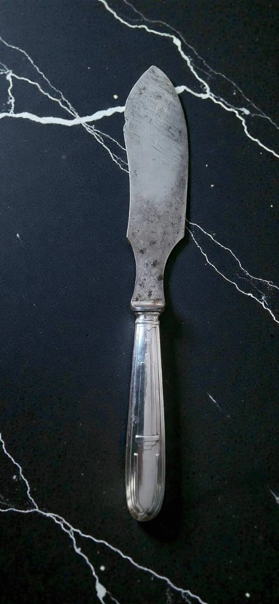 Art Deco silver butter knife – Cutlery Sets, polished steel (photo 2 of 5)