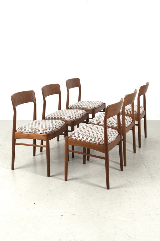 6 Chaises Kai Kristiansen Ks Møbler Remises à neuf 67847