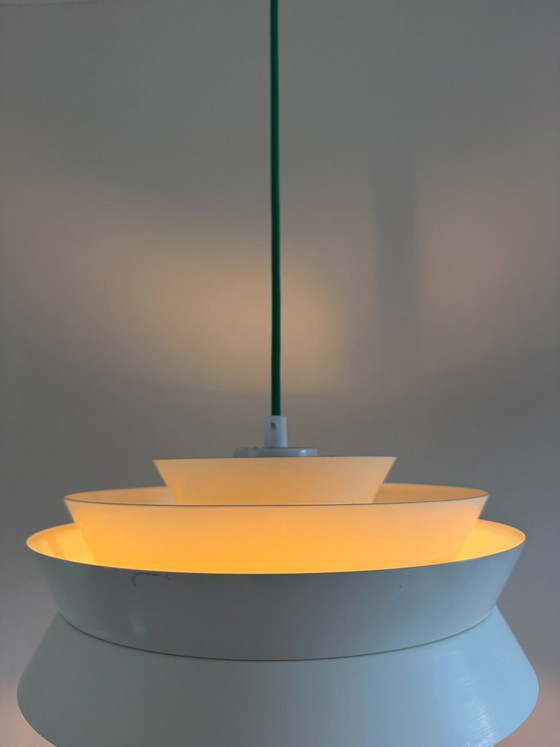 Vintage Carl Thore Trava pendant - Swedish design lamp - Granhaga, Pendant lamps, Aluminium, White (photo 4 of 13)