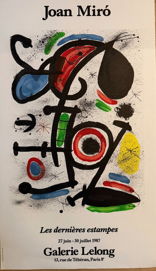Joan Miró (1893-1983), Les Dernieres estampes-Galerie Lelong by Joan Miro, 1987, Imp. Mourlot, Paris, copyright Galerie Lelong, 