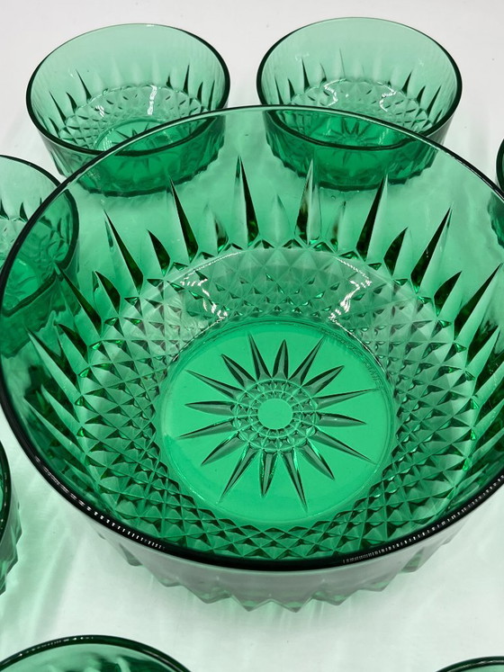 Lot 1 Salad Bowl and 8 Small Bowls Arcoroc Diamant – Glass & Decanter, Glass (photo 6 of 13)