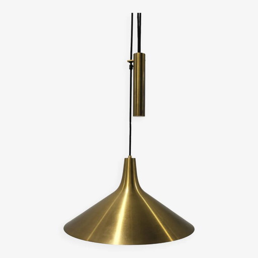 Sistema di sospensione a contrappeso "Fujiyama" di Th. Valentiner, Copenhagen, Danimarca – kroonluchters, Brass