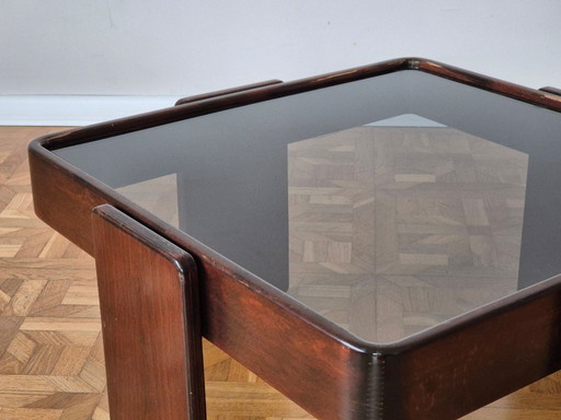 Vintage Italiaanse bijzettafels van Gianfranco Frattini voor Cassina, set van 3.