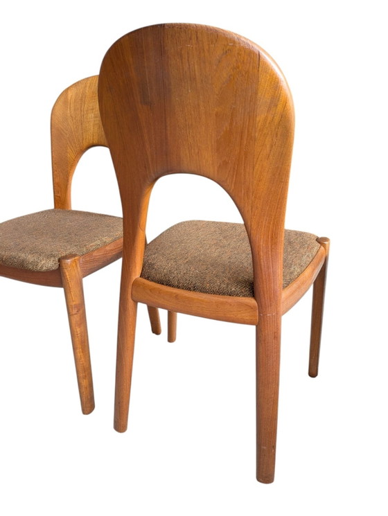 Image 1 of Vintage set of 4 Danish dining chairs, Niels Koefoed