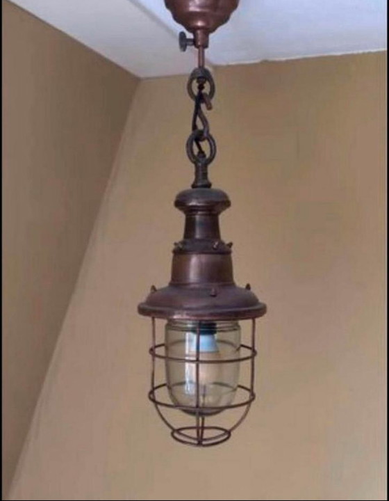 Image 1 of Set di 2 lampade a sospensione in rame