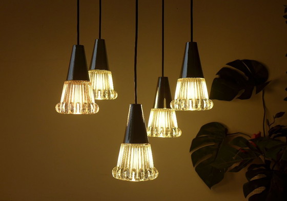 Image 1 of Vintage pendant lamp 60s 70s chandelier Richard Essig Space Age lamp