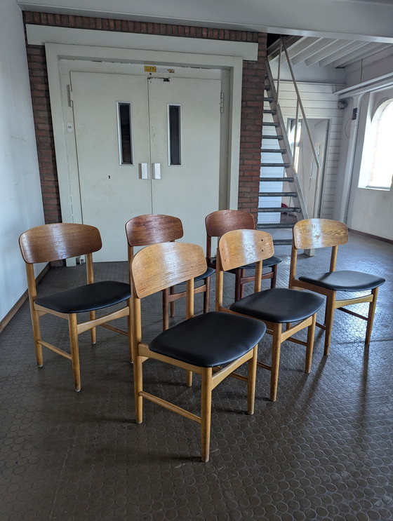 Image 1 of Set 6x vintage Børge Mogensen- Søborg Møbelfabrik