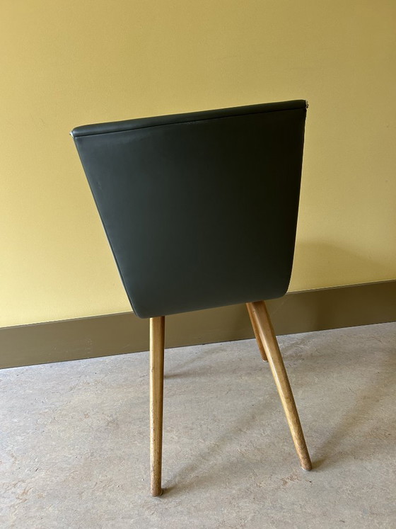 Image 1 of 6 sedie Swing Chair di design – G.J. van Os | Design olandese di metà secolo