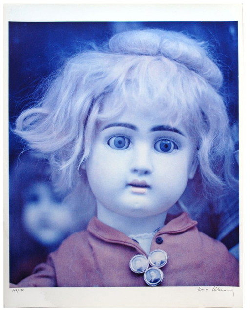 'Blue Doll', large color photograph by Karin Székessy