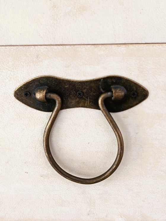 Image 1 of Piccolo contenitore in legno e pelle