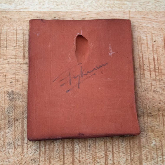 Image 1 of Piastrella da parete in ceramica vintage firmata con la costellazione dello Scorpione