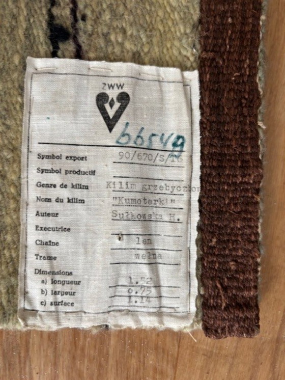 Image 1 of Wandteppich von H. Sulkowska (Kelim)